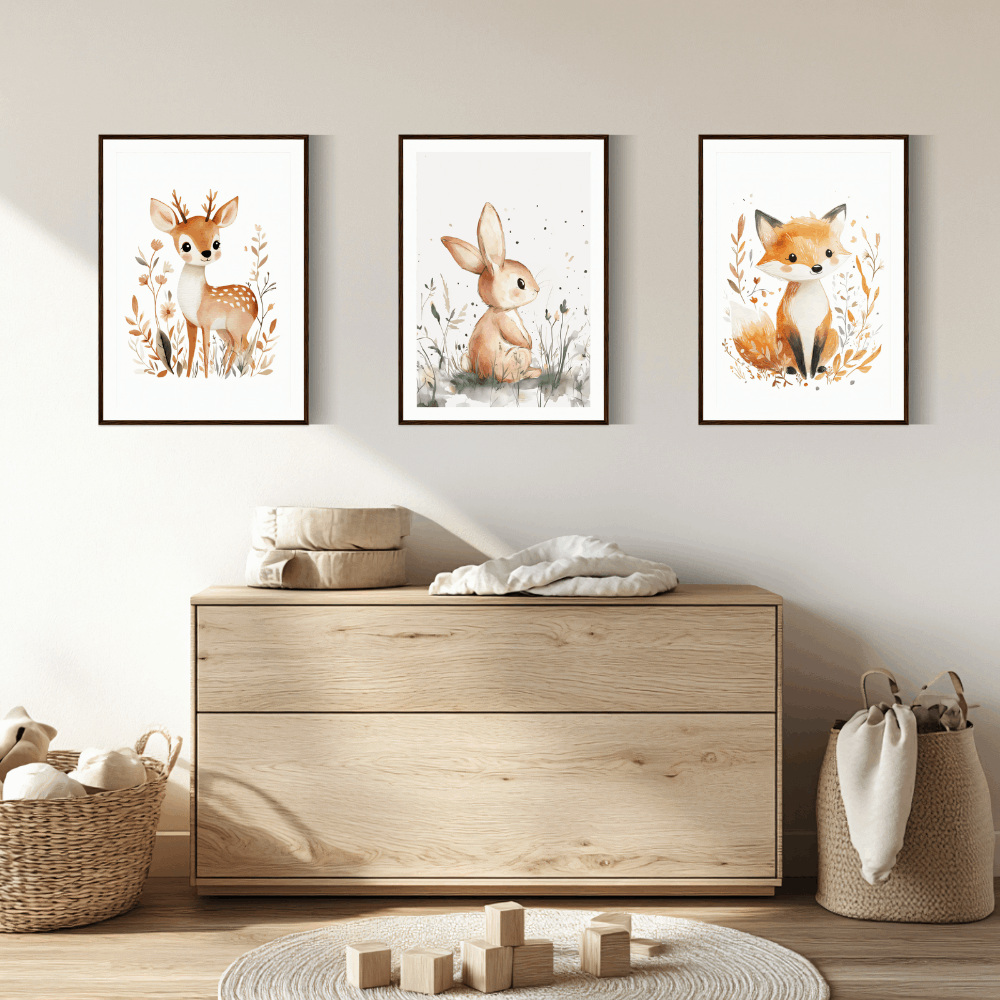 Blumige Tierwelten - Tierposter für kleine Träumer!