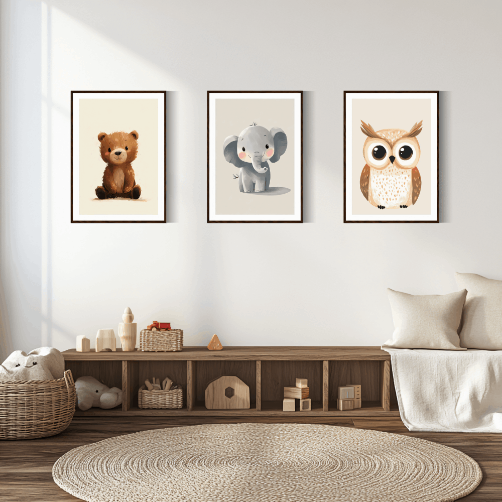 Tierische Eleganz- Tierposter für kleine Träumer!