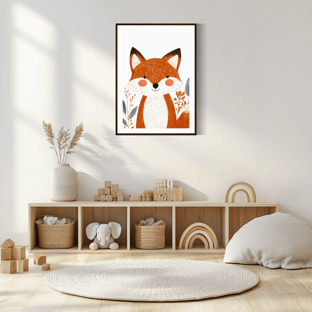 Niedliches Fuchs-Poster P024