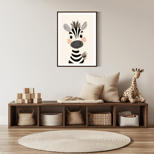 Zauberhaftes Zebra-Poster P022