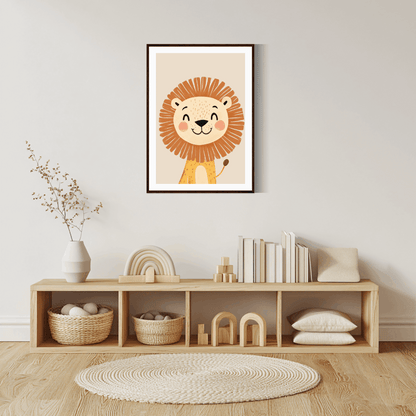 Niedliches Löwen-Poster P021