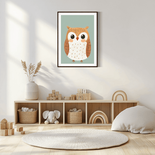 Märchenhaftes Eulen-Poster P019