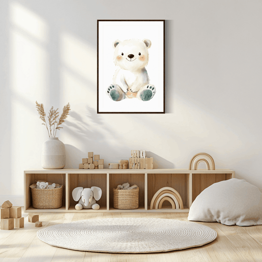 Knuffiges Eisbären-Poster P018