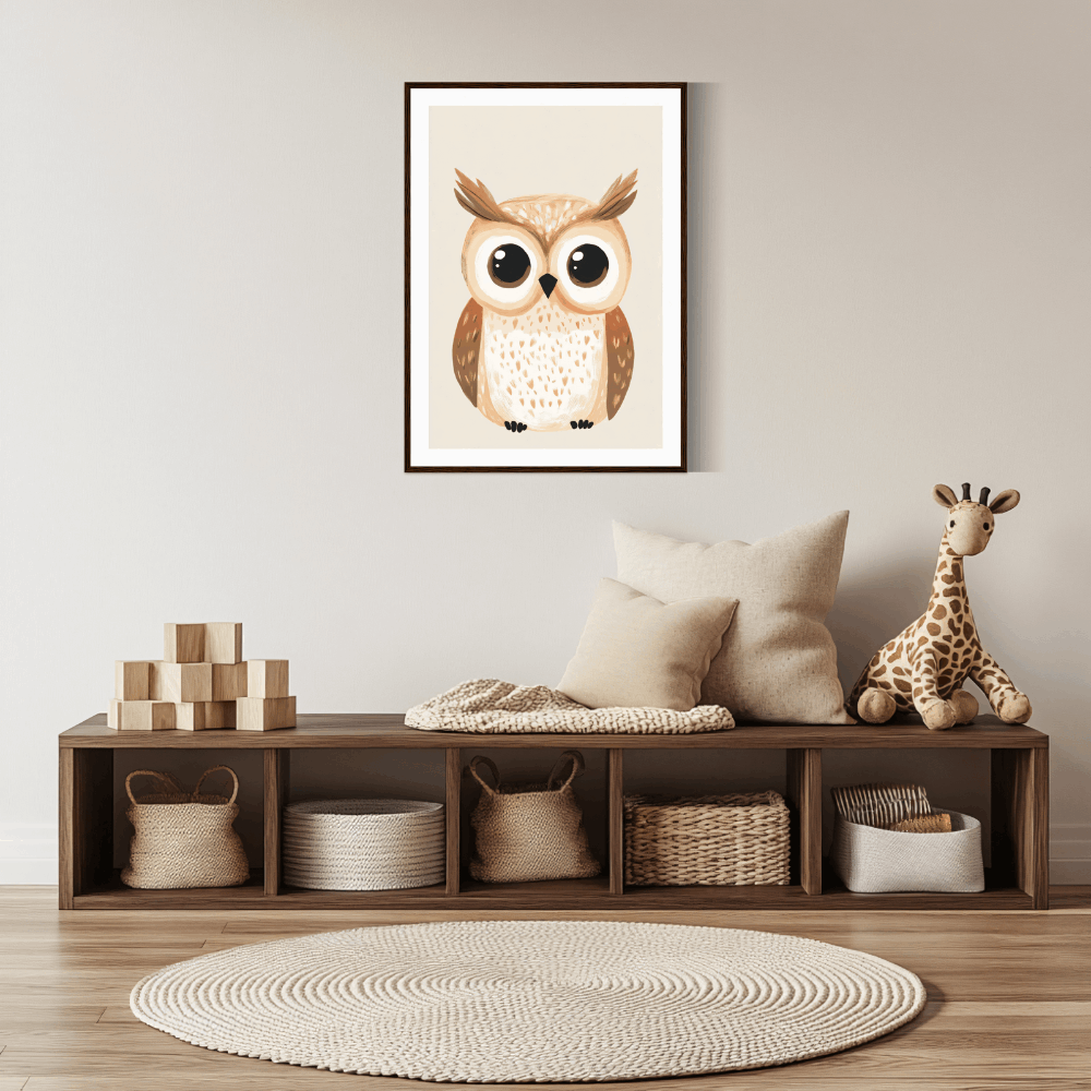 Zauberhaftes Eulen-Poster P017